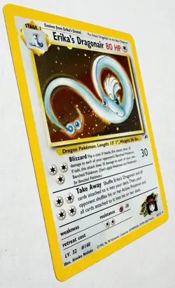 2000 Pokemon Gym Heroes 4/132 Erika’s Dragonair Holo Rare Mint Condition ! - Image 2