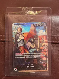 Sealed One Piece Shanks OP09-001 Promotion Leader Foil PSA Magazine Promo NM - Image 1