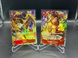 One Piece Sabo-Portgas D. Ace Illustration Box Vol. 5 Promo OP05-007 & ST15-005 - Image 1