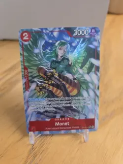 One Piece TCG OP 10 - Monet SR Parallel Alt Art OP10-016 + 3 Free random SRs!! - Image 1
