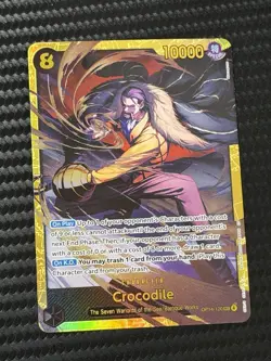 Crocodile -OP14-120 SEC One Piece TCG The Azure Sea's Seven Foil - Image 1