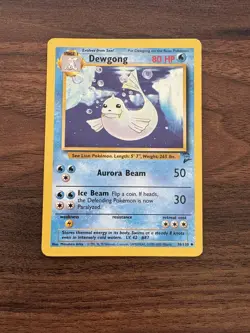 Pokemon TCG Dewgong Base Set 2 Unlimited Uncommon Card 36/130 LP - Image 1
