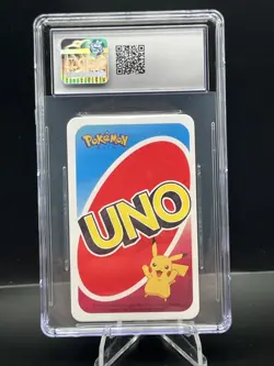 2019 POKEMON MEWTWO POCKET UNO CGC GRADED EX/NM 6 RED PLAYING CARD 🔥 - Image 2