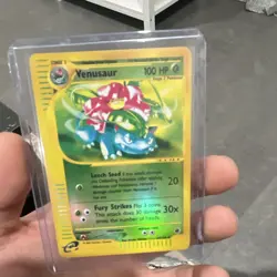 Pokemon Venusaur Expedition Base Set 67/165 100 HP Rare Reverse Holo 2002 Card - Image 3