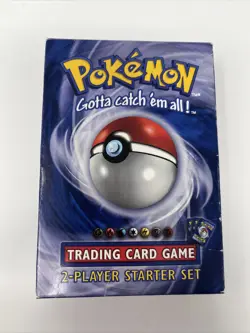 Authentic 1999 Pokemon Cards Base Set Theme Deck 2 Player Starter Set (Box Only) - Image 1