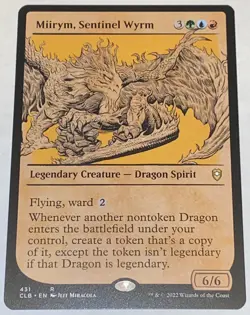 Miirym, Sentinel Wyrm 431 SHOWCASE Battle for Baldur's Gate MTG MAGIC UNPLAYED - Image 1