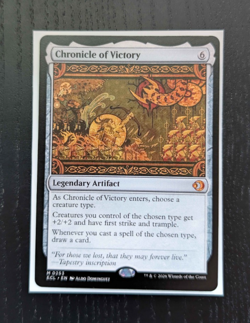 CHRONICLE OF VICTORY Mythic Lorwyn Eclipsed Near Mint MTG - Image 1