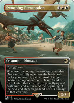 SWOOPING PTERANODON mtg NM-M Jurassic World Collection 1 Rare Borderless - Image 1