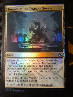 Temple of the Dragon Queen FOIL , Adventures in the F R , NM ,MTG ,FREE SHIPPING - Image 1