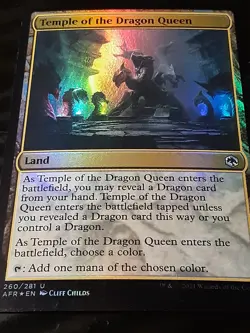 Temple of the Dragon Queen FOIL , Adventures in the F R , NM ,MTG ,FREE SHIPPING - Image 3