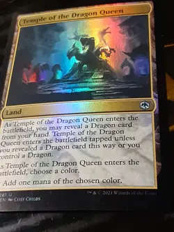 Temple of the Dragon Queen FOIL , Adventures in the F R , NM ,MTG ,FREE SHIPPING - Image 4