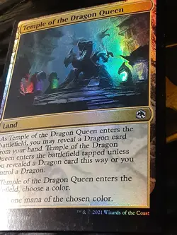 Temple of the Dragon Queen FOIL , Adventures in the F R , NM ,MTG ,FREE SHIPPING - Image 5