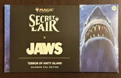 Magic The Gathering MTG Jaws Secret Lair Foil SEALED - Image 1