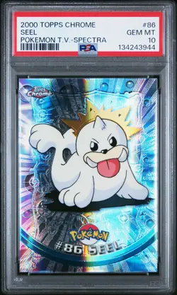 2000 Topps Chrome Pokemon T.V. #86 Seel Pokemon T.V.-Spectra PSA 10 - Image 1