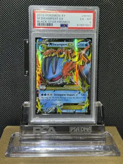 2015 POKEMON XY BLACK STAR PROMOS M SWAMPERT XY87 PSA 6 EX-MT - Image 1