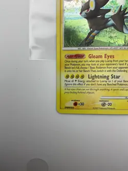 Pokemon Diamond & Pearl Base Luxray LV.48 Holo Rare Card 7/130 - Image 4