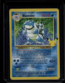 Pokemon TCG Blastoise 2/102 Celebrations Classic Collection NM - Image 1