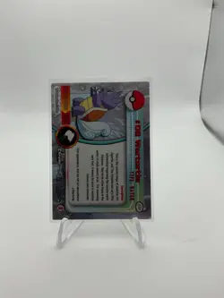 Pokemon Topps Chrome Wartortle HOLO Variant Card #08 Blue Logo - Image 2