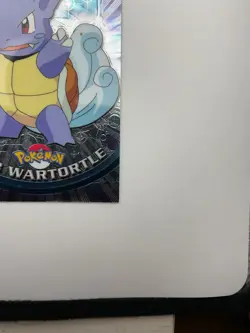 Pokemon Topps Chrome Wartortle HOLO Variant Card #08 Blue Logo - Image 3