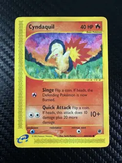 Pokemon TCG Totodile + Cyndaquil 134, 104 Expedition Non Holo Vintage (2002) - Image 4