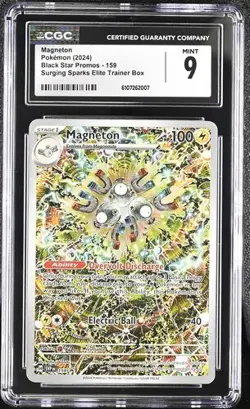 CGC Mint 9: Magneton (159) Pokemon Surging Sparks ETB Black Star Promo (EN) - Image 1