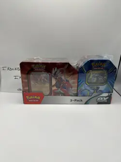 Pokemon TCG Miraidon & Koraidon Costco 2-Pack Tins – 9 Booster Packs– Fast Ship - Image 1