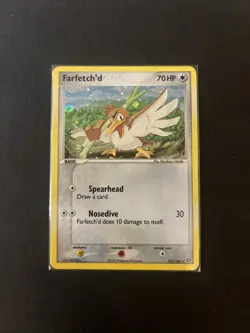 Pokemon TCG EX Emerald 2005 Farfetch'd Holo 107/106 NM/LP Secret Rare - Image 1