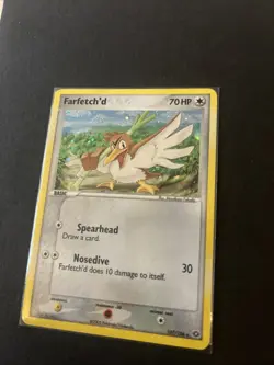 Pokemon TCG EX Emerald 2005 Farfetch'd Holo 107/106 NM/LP Secret Rare - Image 2