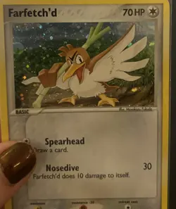 Pokemon TCG EX Emerald 2005 Farfetch'd Holo 107/106 NM/LP Secret Rare - Image 3