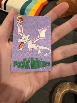 PIKACHU Pokemon Pocket Monsters Vintage Vending Prism Sticker NM Foil NINTENDO - Image 2