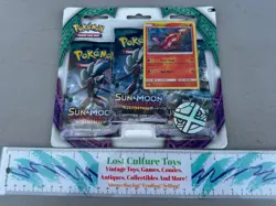 Pokemon Sun And Moon Guardians Rising 3 Pack Blister W/ Turtonator Promo - Image 1