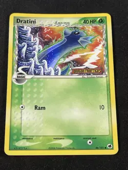 Dratini 46/101 Delta Species Reverse Holo Stamped EX Dragon Frontiers Pokemon - Image 1