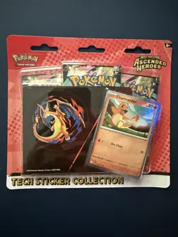 Pokemon TCG Ascended Heroes 3 Pack Blister Charmander Sealed Booster Packs New - Image 1