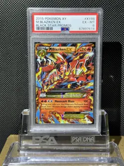 2015 POKEMON XY BLACK STAR PROMOS M BLAZIKEN XY86 PSA 6 EX-MT - Image 1