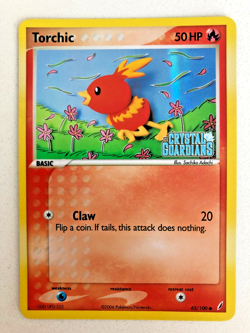 2006 Pokemon Torchic Reverse Holo EX Crystal Guardians 65/100 NM - Image 1
