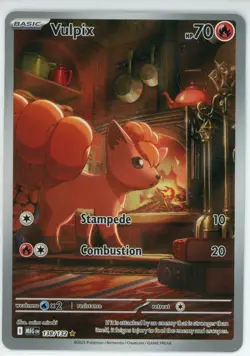 Vulpix - 138/132 Illustration Rare ME01: Mega Evolution NM Holofoil Pokemon - Image 1