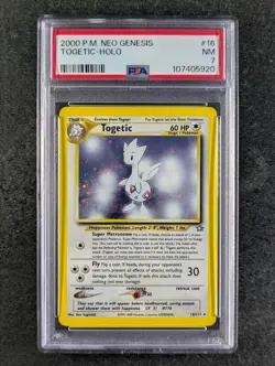2000 Pokemon TOGETIC #16/111 Neo Genesis Cosmos Holo Rare English PSA 7 - Image 1