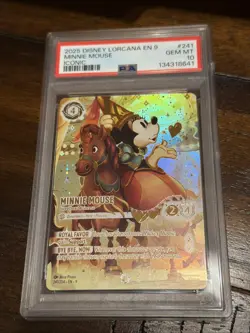 2025 Disney Lorcana Fabled Minnie Mouse Sweetheart Princess Iconic #241 PSA 10 - Image 1