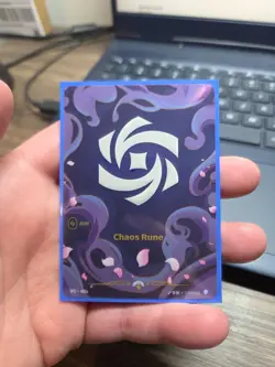 Chaos Rune Alt Art 166b/298 - Riftbound Nexus Night Promo Card English NM - Image 1