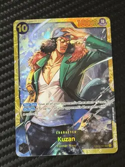 One Piece TCG Kuzan OP02-121 SEC Paramount War Secret Rare English Card NM - Image 1
