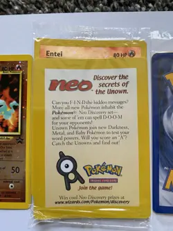 FACTORY SEALED Entei Black Star Promo 34 Reverse Holo Promo Pokemon Card - Image 3