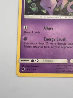 Espeon 89/214 Lost Thunder Pokemon TCG Card MP-HP - Image 4