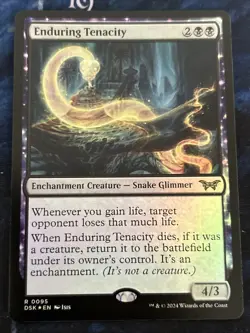 Enduring Tenacity Duskmourn: House of Horror Foil NM-M Unplayed MTG 0095 - Image 1