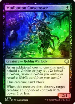 NM Foil Mudbutton Cursetosser, MTG, Lorwyn Eclipsed, Magic the Gathering, 112 - Image 1