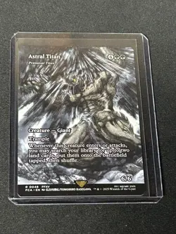 Astral Titan Primeval Titan 0048 Borderless Magic The Gathering Final Fantasy - Image 1