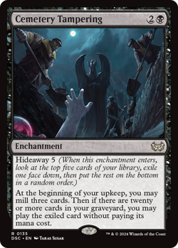 Cemetery Tampering 135 NM Duskmourn House of Horror Commander DSC Magic MTG - Image 1