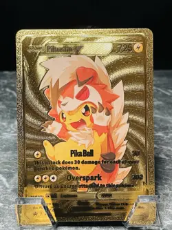 Pikachu V 057/080 Gold Display Card Pokemon TCG - Image 1