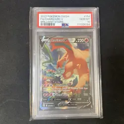 Pokemon Charizard V Alt Full Art 154/172 Brilliant Stars #154 GEM MINT PSA 10 - Image 1