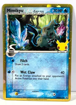 Mimikyu Holo Black Star Promo Car Celebrations 25th Anniversary SWSH136 Pokemon - Image 1