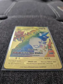 2020 Pokemon SWSH Champion's Path Charizard Gold Metal #074/073 - Image 3